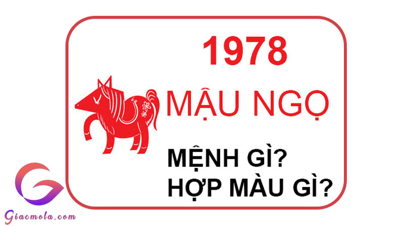 Sinh năm 1978 hợp với màu gì?