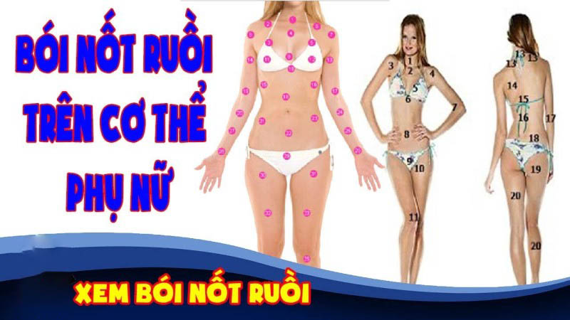 Ý nghĩa nốt ruồi trên cơ thể phụ nữ qua các vị trí