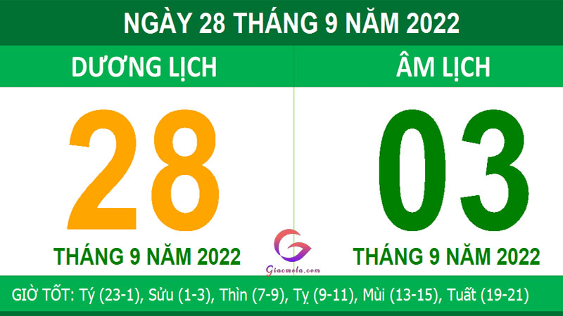 Ngày 28/9, ngày tốt trong tháng 9 âm lịch